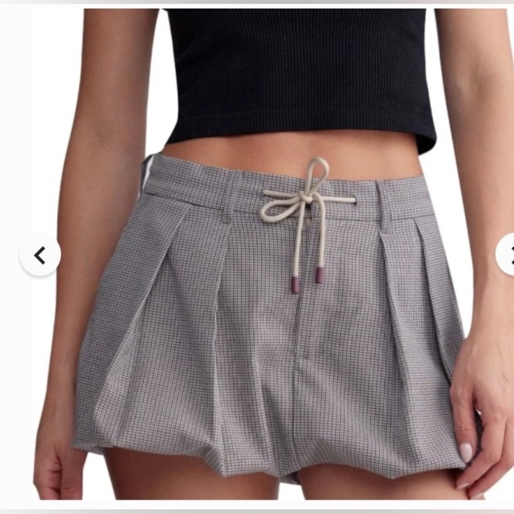 Zara Black and White Houndstooth Garment